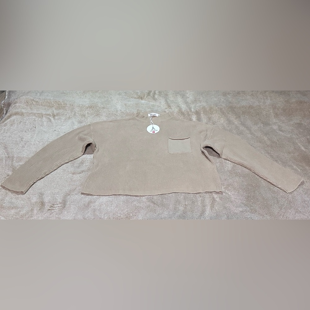 Crop top XL cable knit sweater